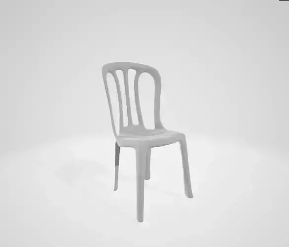 Simple plastic chair