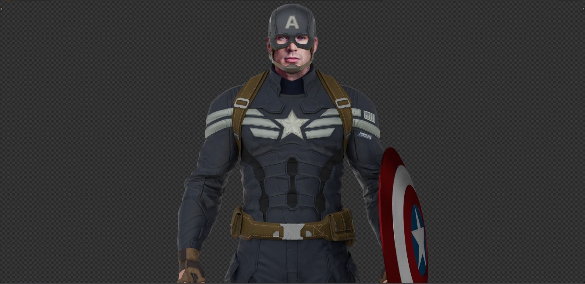 Captain America Steve Rogers from CA and the Winter Soldier 3D model_4