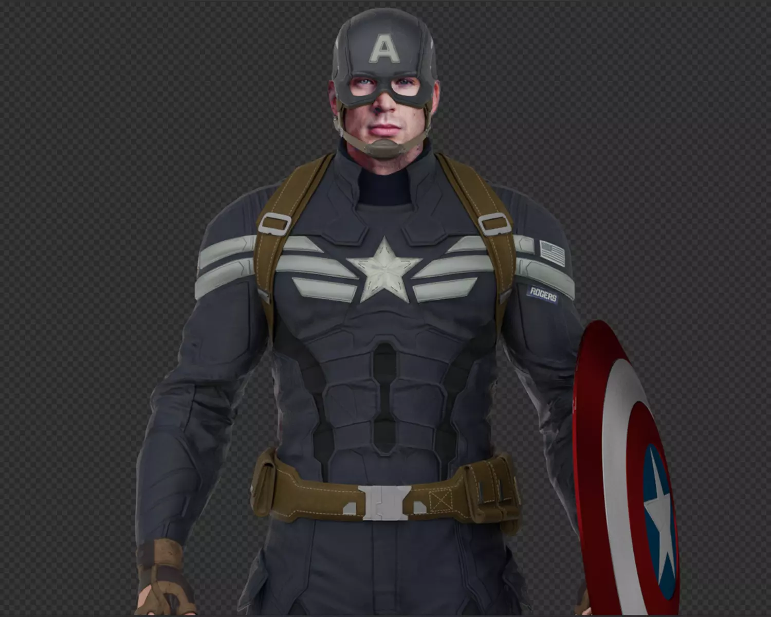 Captain America Steve Rogers from CA and the Winter Soldier 3D model_0