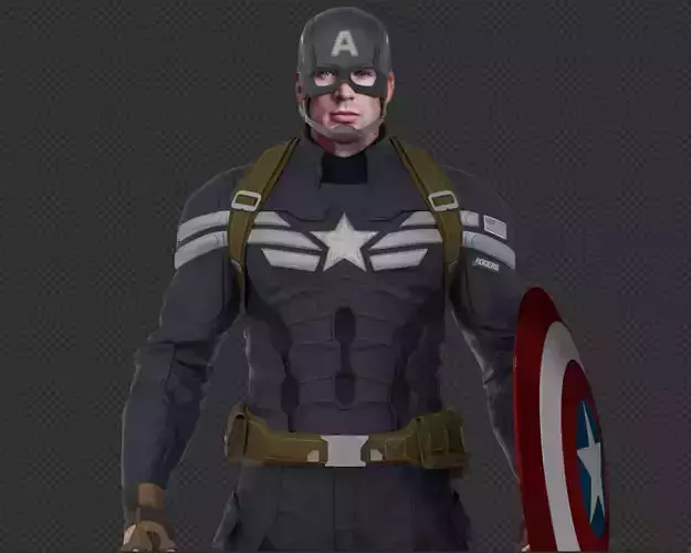 Captain America Steve Rogers from CA and the Winter Soldier 3D model