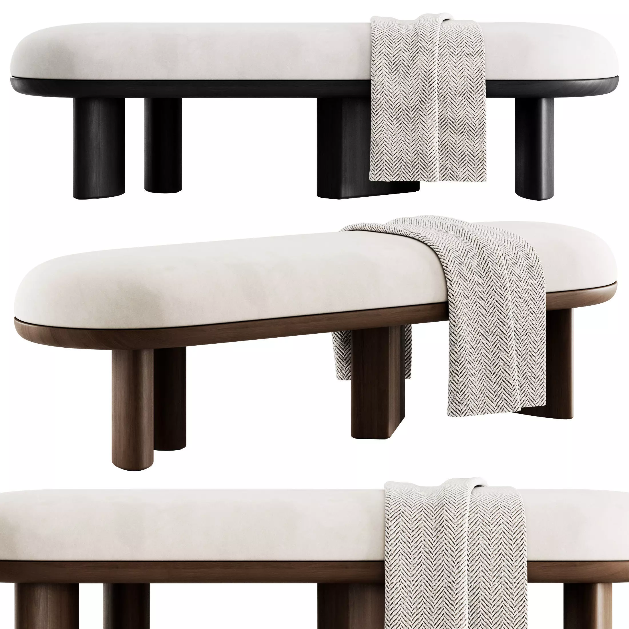 Corbu Bench By Demuro Das 3D model_0