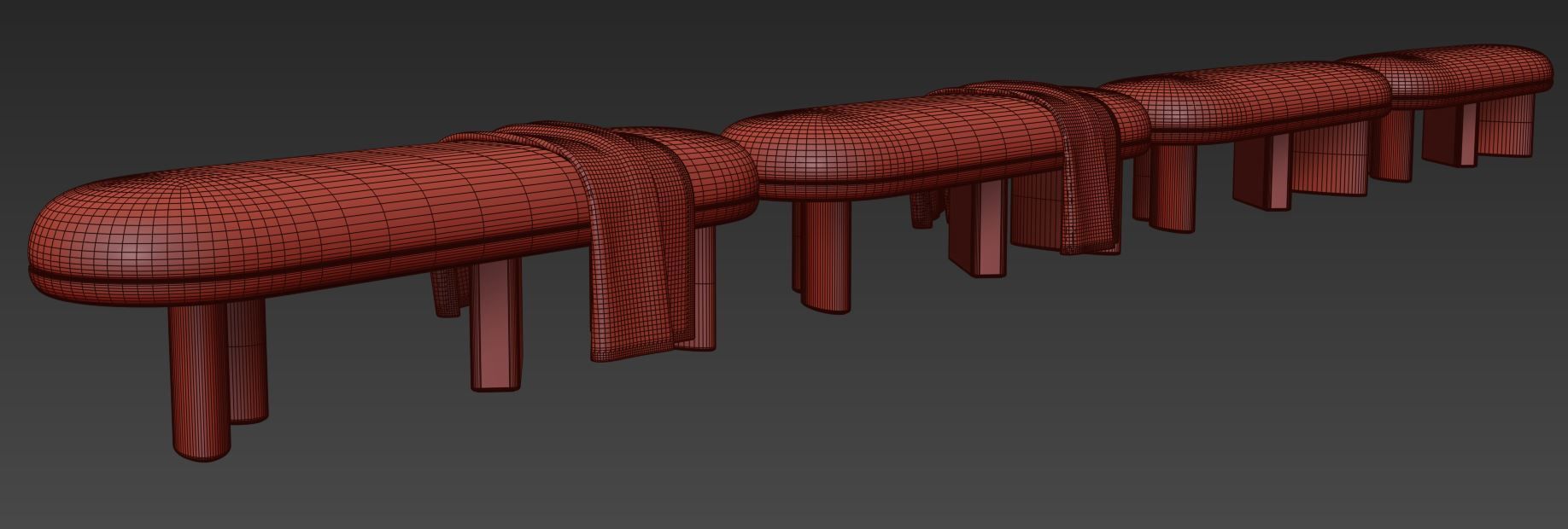 Corbu Bench By Demuro Das 3D model_13