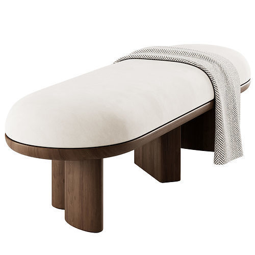 Corbu Bench By Demuro Das 3D model 4