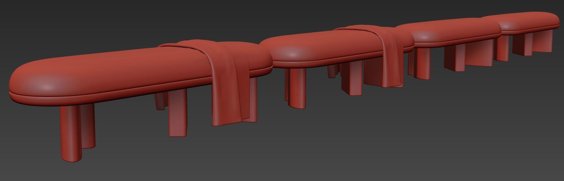 Corbu Bench By Demuro Das 3D model_12