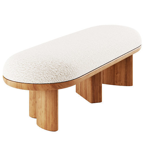 Corbu Bench By Demuro Das 3D model 3