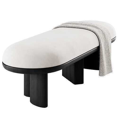 Corbu Bench By Demuro Das 3D model 2