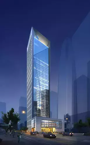 3Dmax fashion city commercial square building 392