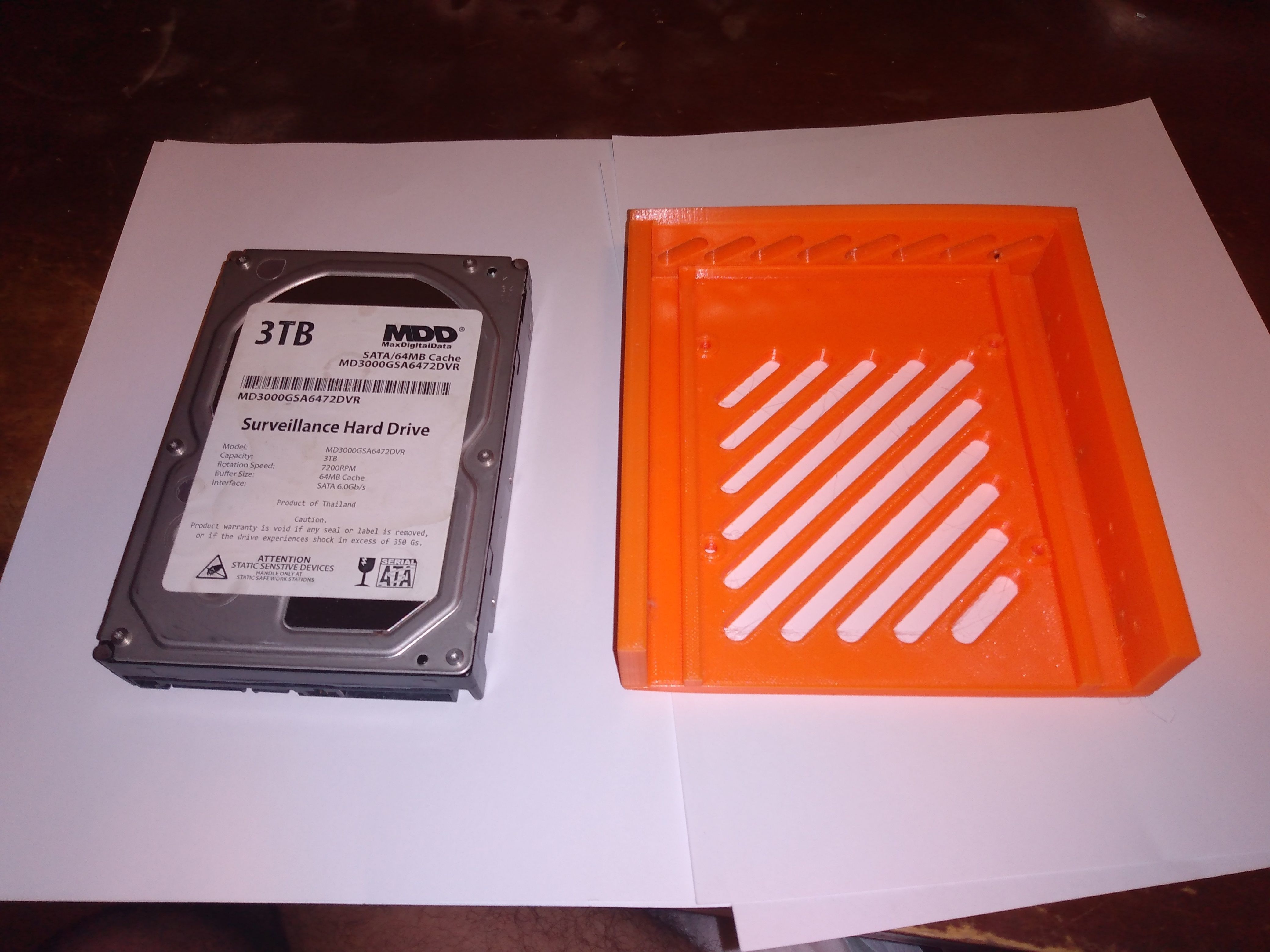 2 5 inch to 3 5 inch hard drive adapter caddy 3D print model_5