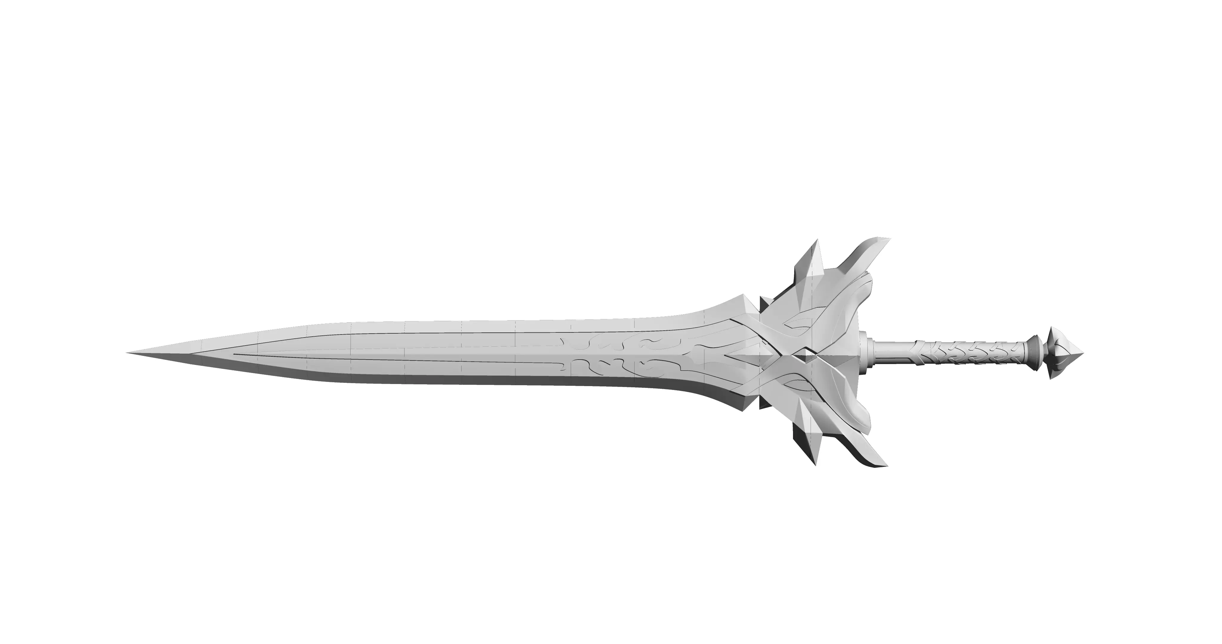 genshin impact Snow-Tombed Starsilver 3D print model