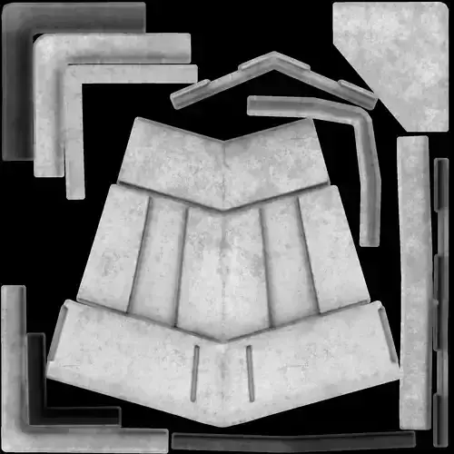 Star Wars Jedi Statue Low Poly