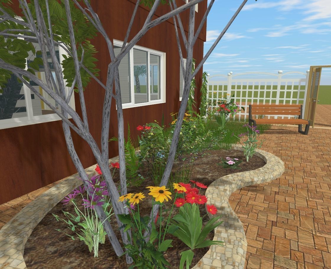 The big beach house Low-poly 3D model_3