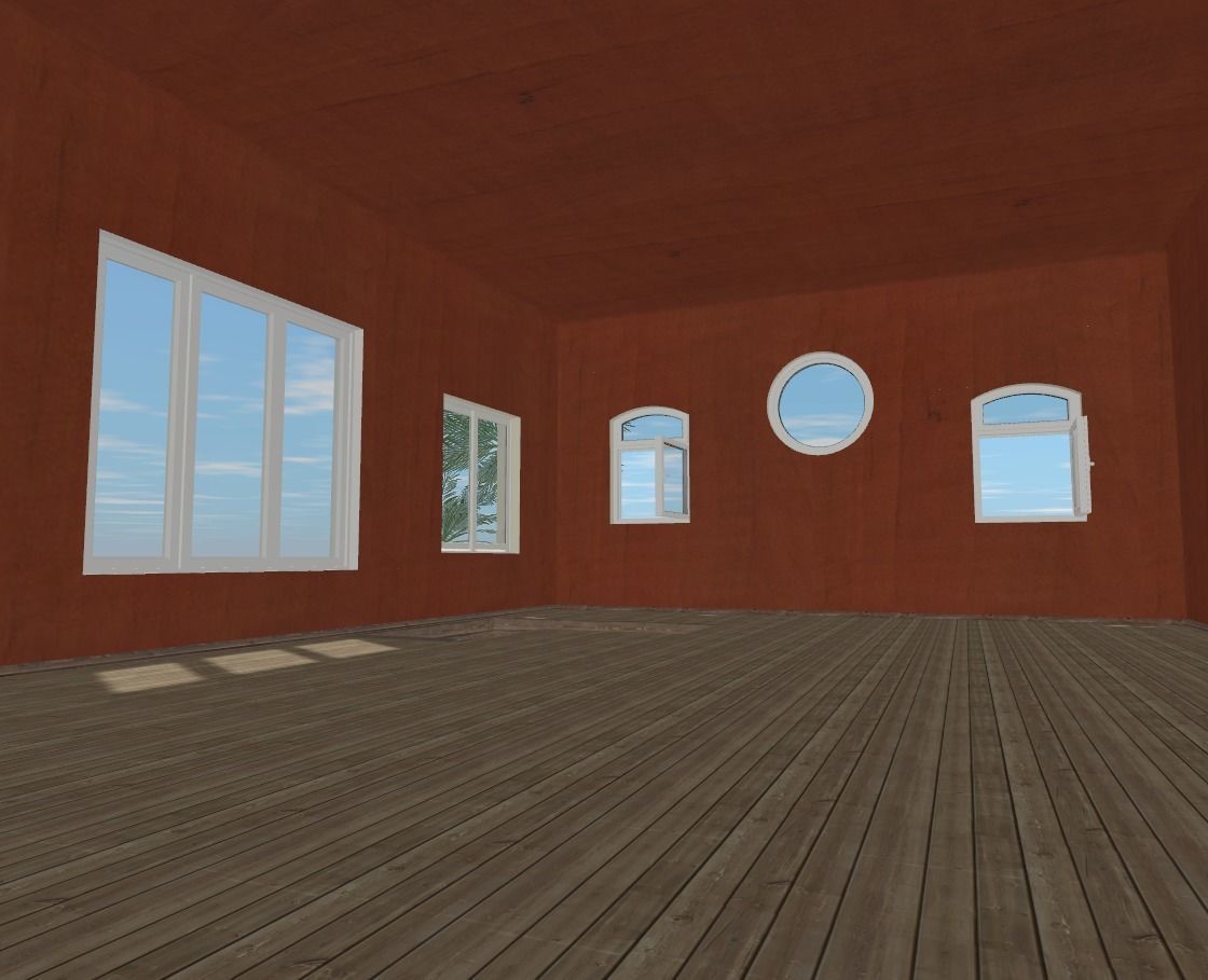 The big beach house Low-poly 3D model_8