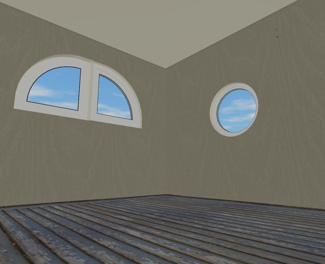 The big beach house Low-poly 3D model_10