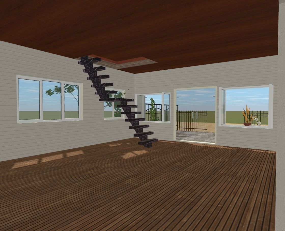 The big beach house Low-poly 3D model_6