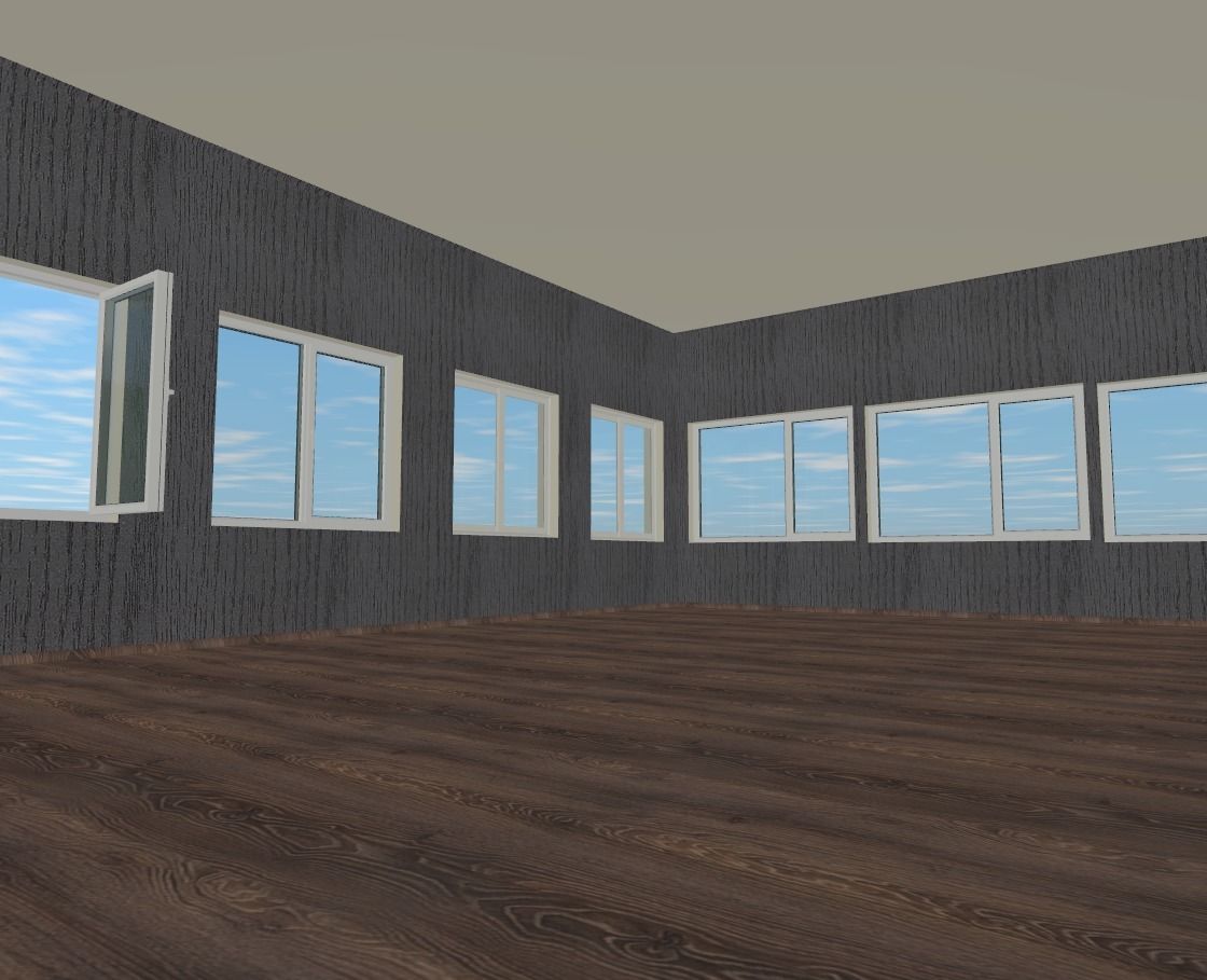 The big beach house Low-poly 3D model_9