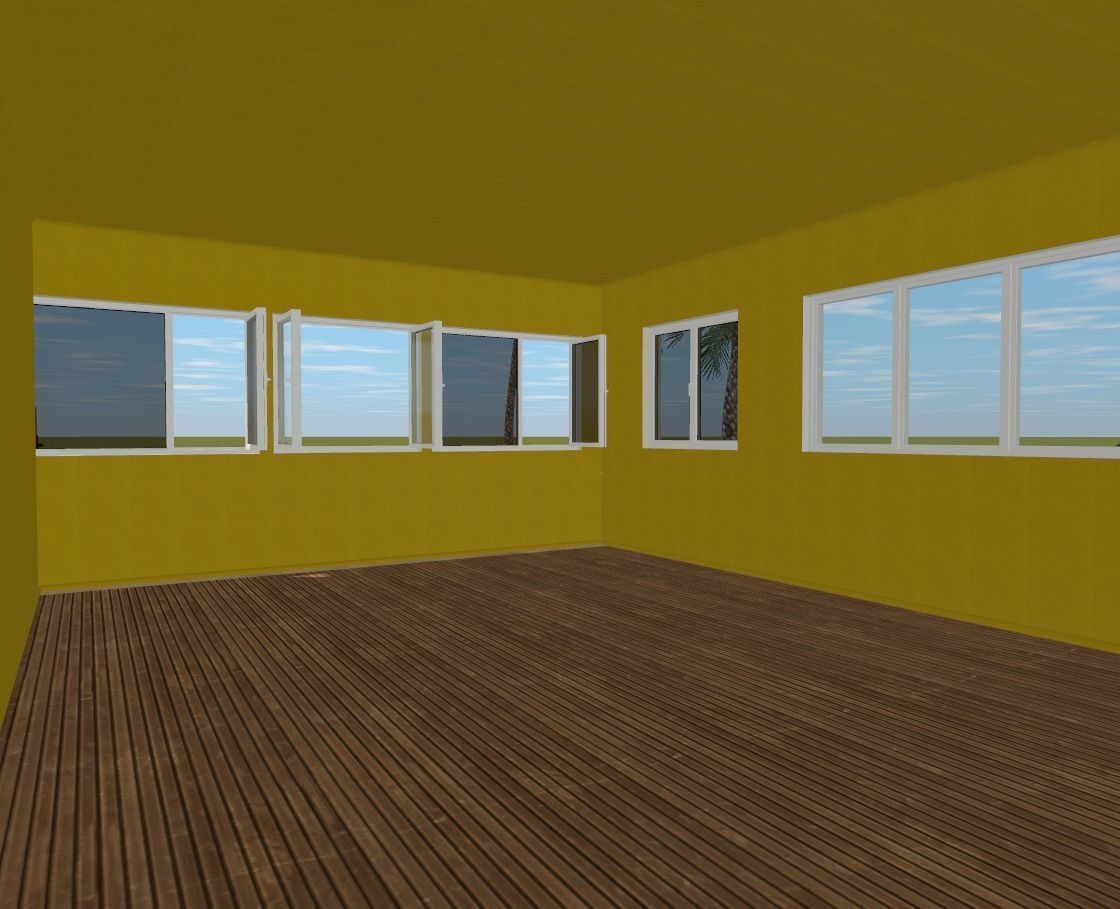 The big beach house Low-poly 3D model_5