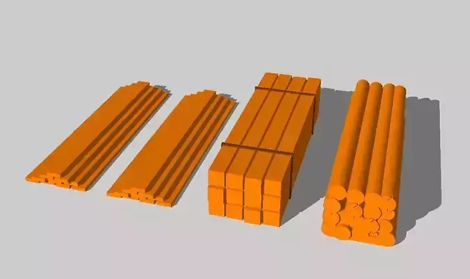 Wood Loads Set by Outland Models 3D Printable