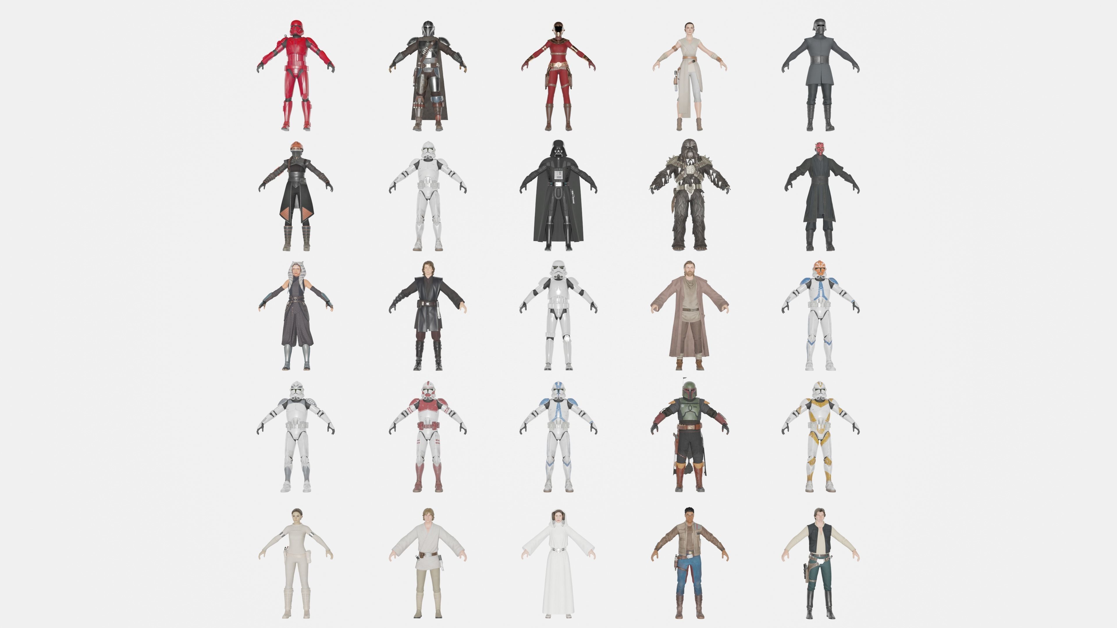 Star Wars Model Bundle Pack 3D model_26