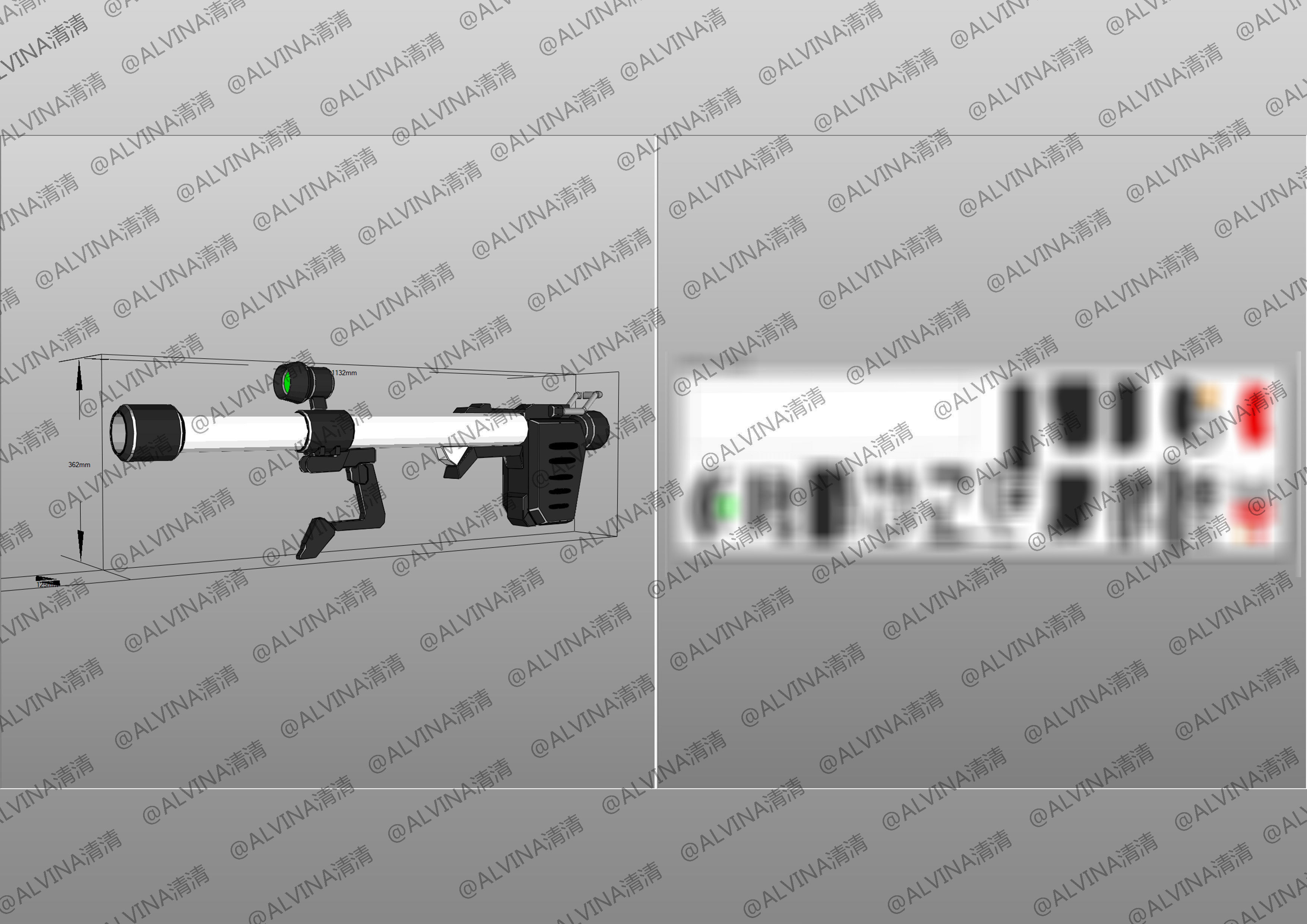 Gundam RX-78-2 Armor - DIY Cosplay Pepakura Foam Template Low-poly 3D model_21