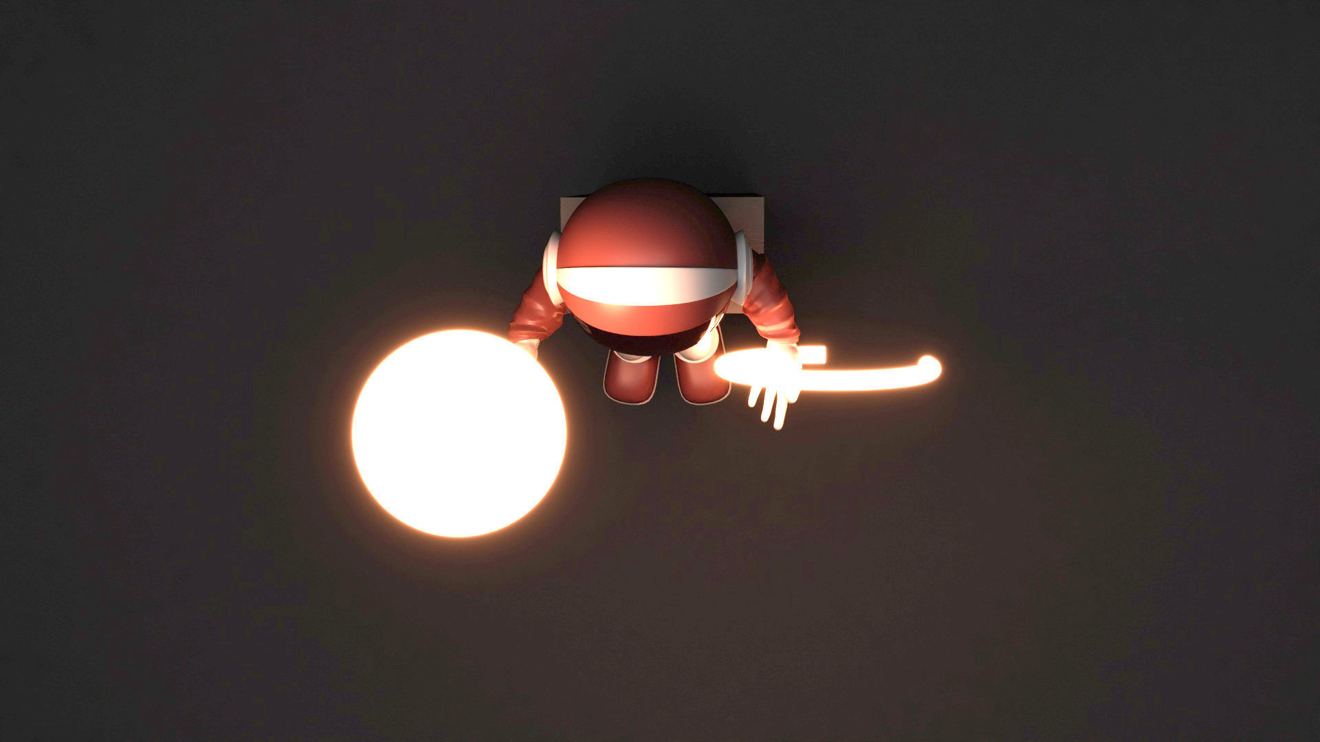 3D Astronaut Lamp Light model 3D model_5