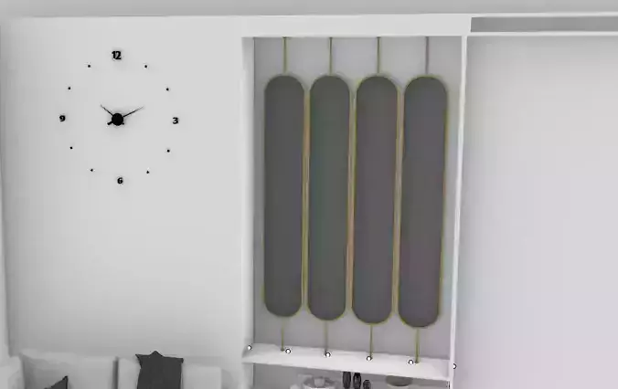 interior glass partation 3D model