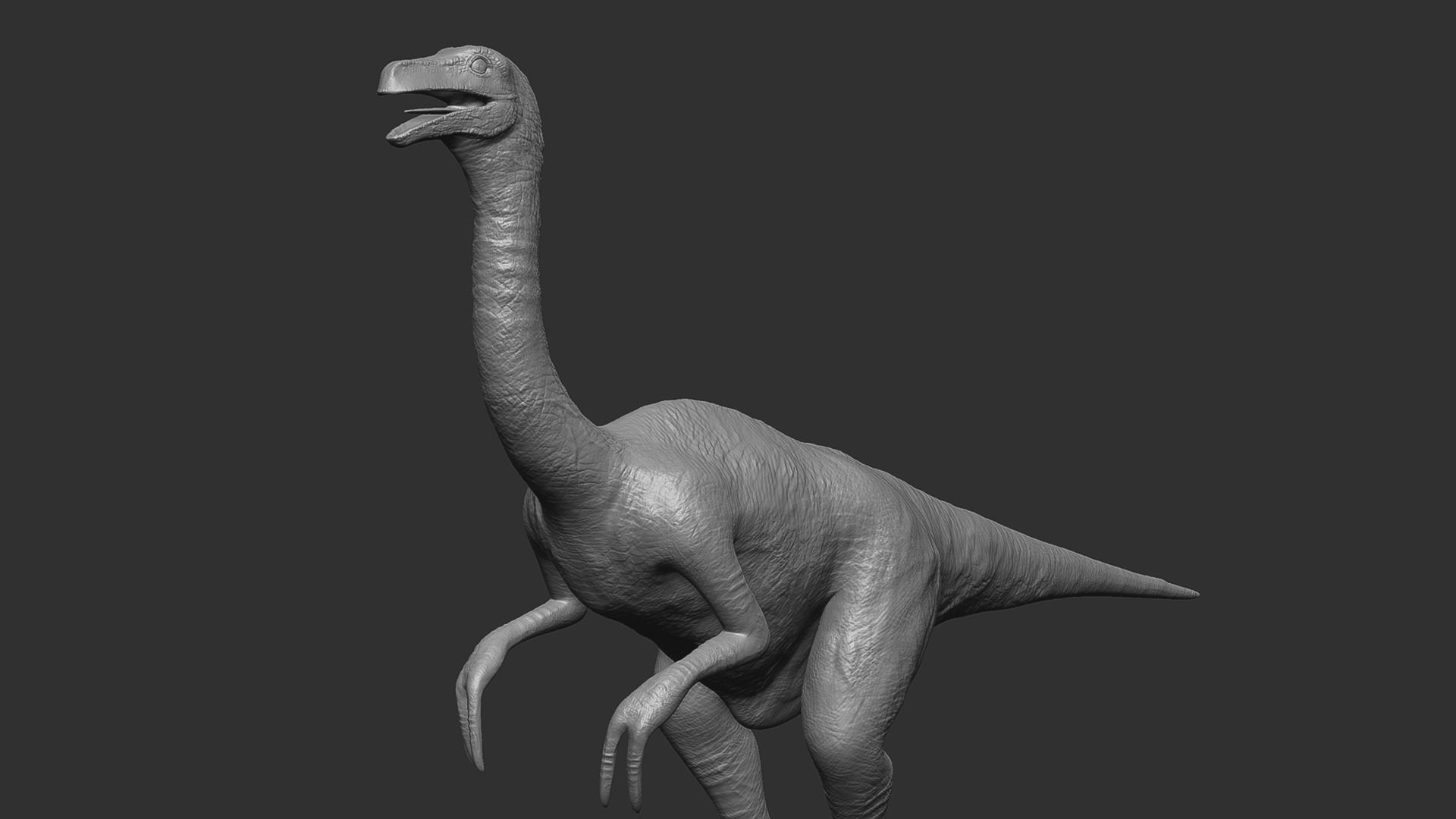 Gallimimus - The Chicken Mimic Low-poly 3D model_19
