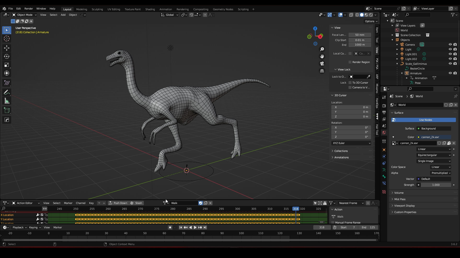 Gallimimus - The Chicken Mimic Low-poly 3D model_24