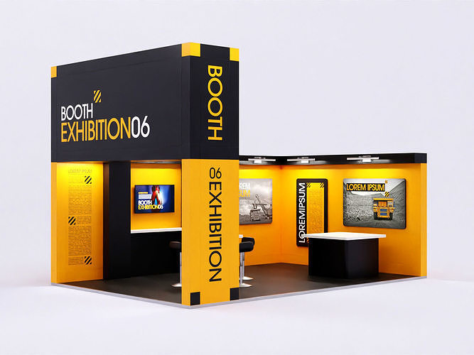 Booth Exhibition 6 3D model