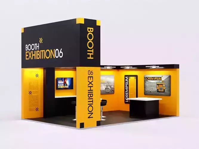 Booth Exhibition 6 3D model