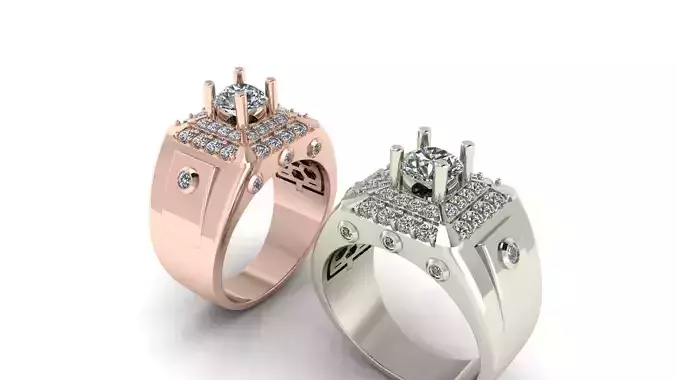 MEN DIAMOND RING 60 - SIZE19