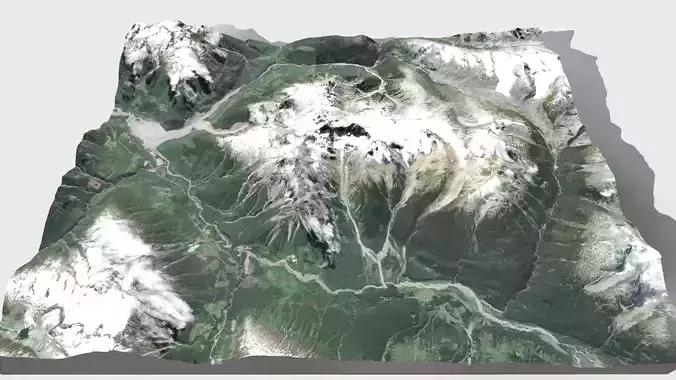 Mount Job British Columbia Canada 3D model