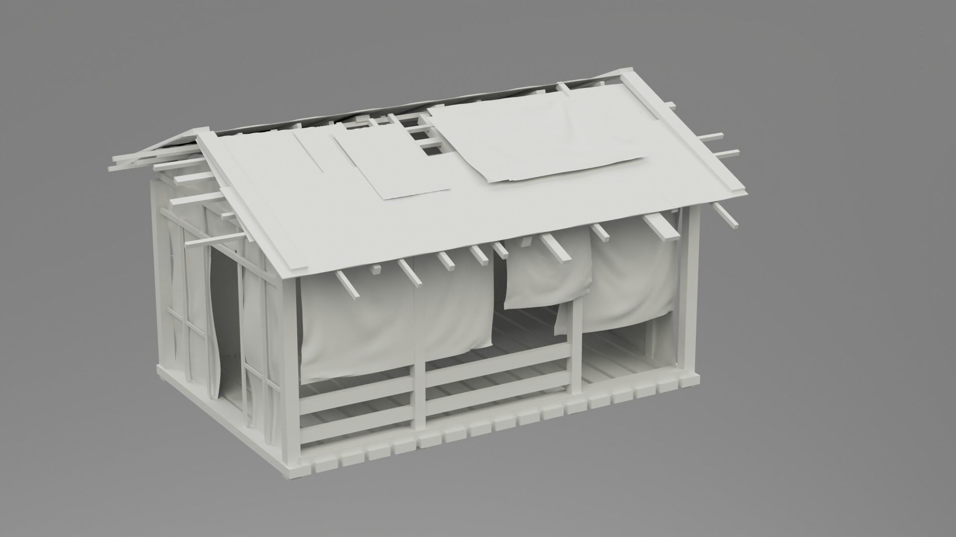 slums house Free 3D model_2