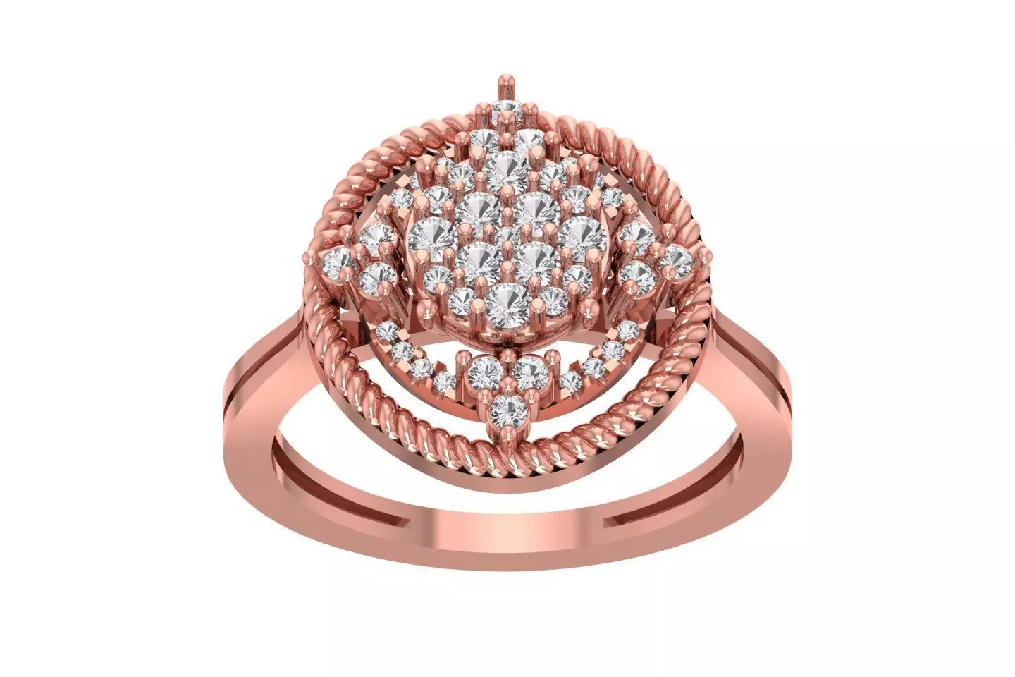 Women Wedding Engagement Ring 3D print model