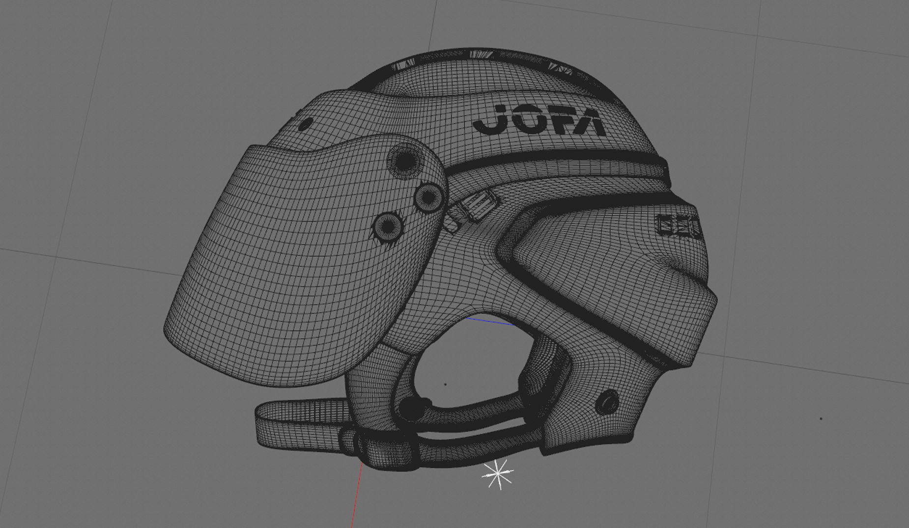 Ice Hockey Helmet NHL 3D model_3