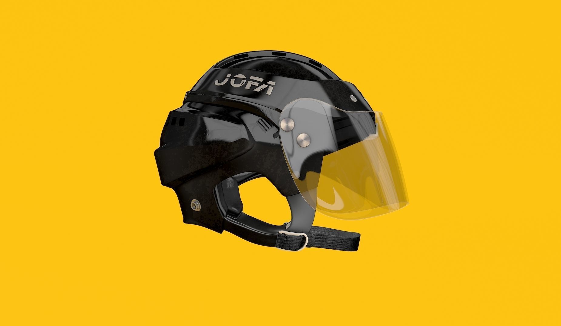 Ice Hockey Helmet NHL 3D model_1