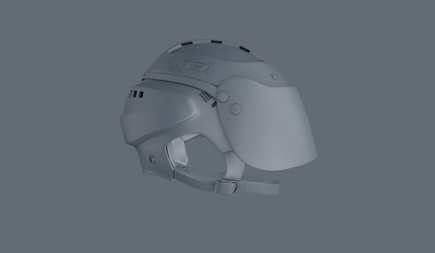 Ice Hockey Helmet NHL 3D model_2
