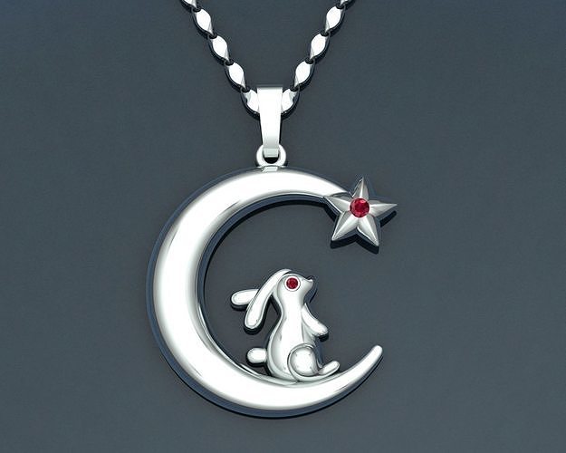 Pendant Rabbit  3D print model