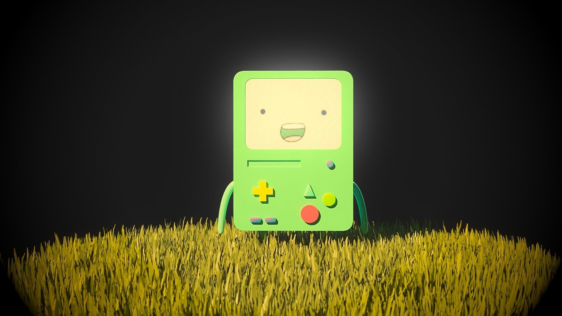 3D BMO Rigged and accurate and lowpoly 3D model_3