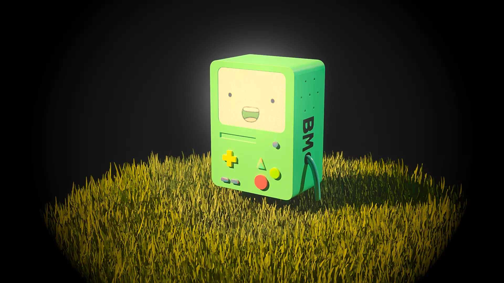 3D BMO Rigged and accurate and lowpoly 3D model_0