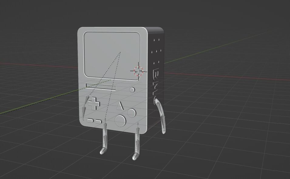 3D BMO Rigged and accurate and lowpoly 3D model_1