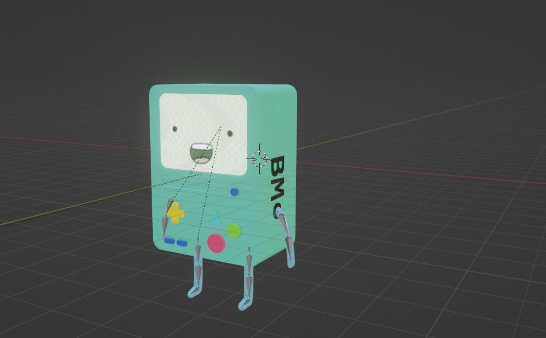 3D BMO Rigged and accurate and lowpoly 3D model_2