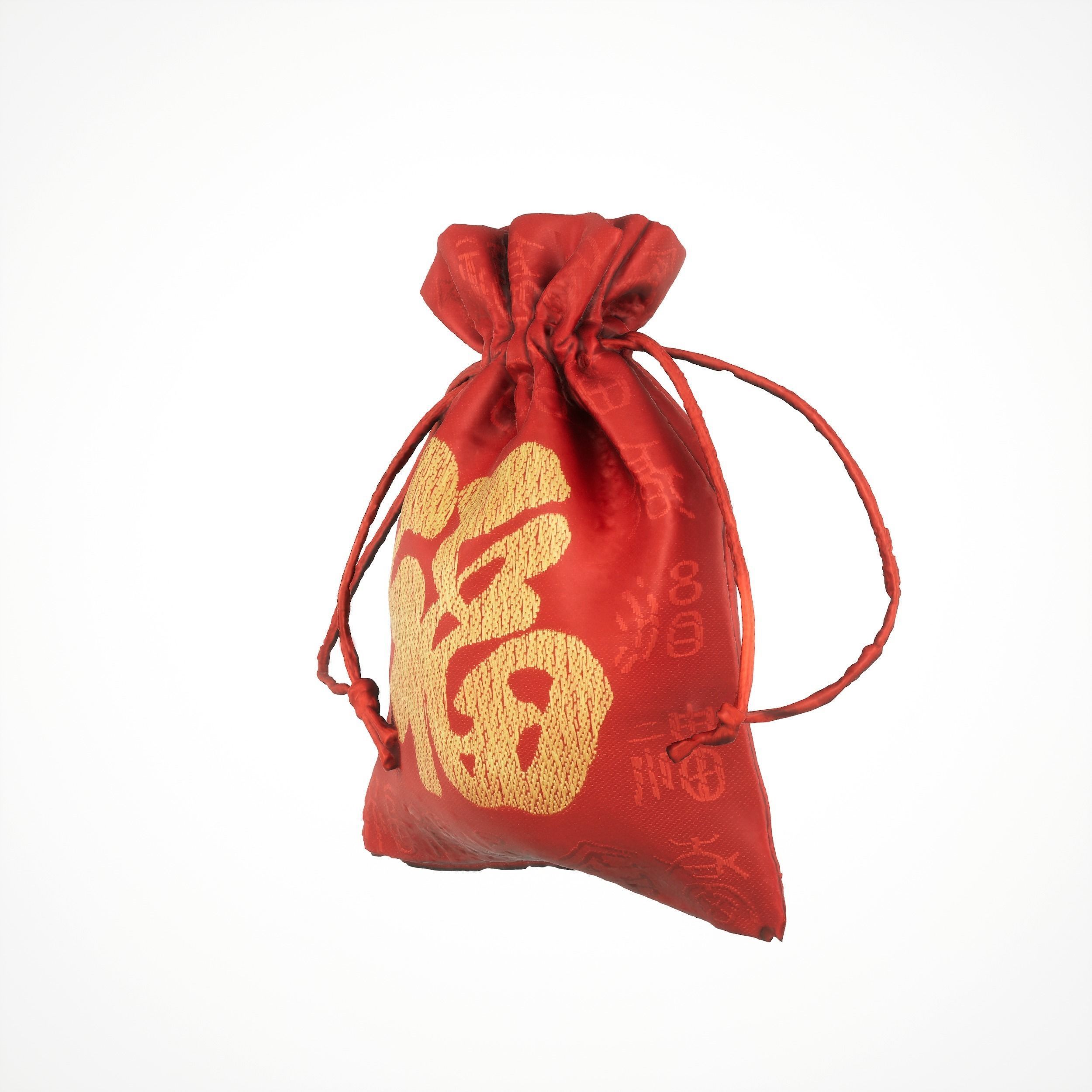Traditional Lucky Pocket 3D model_1