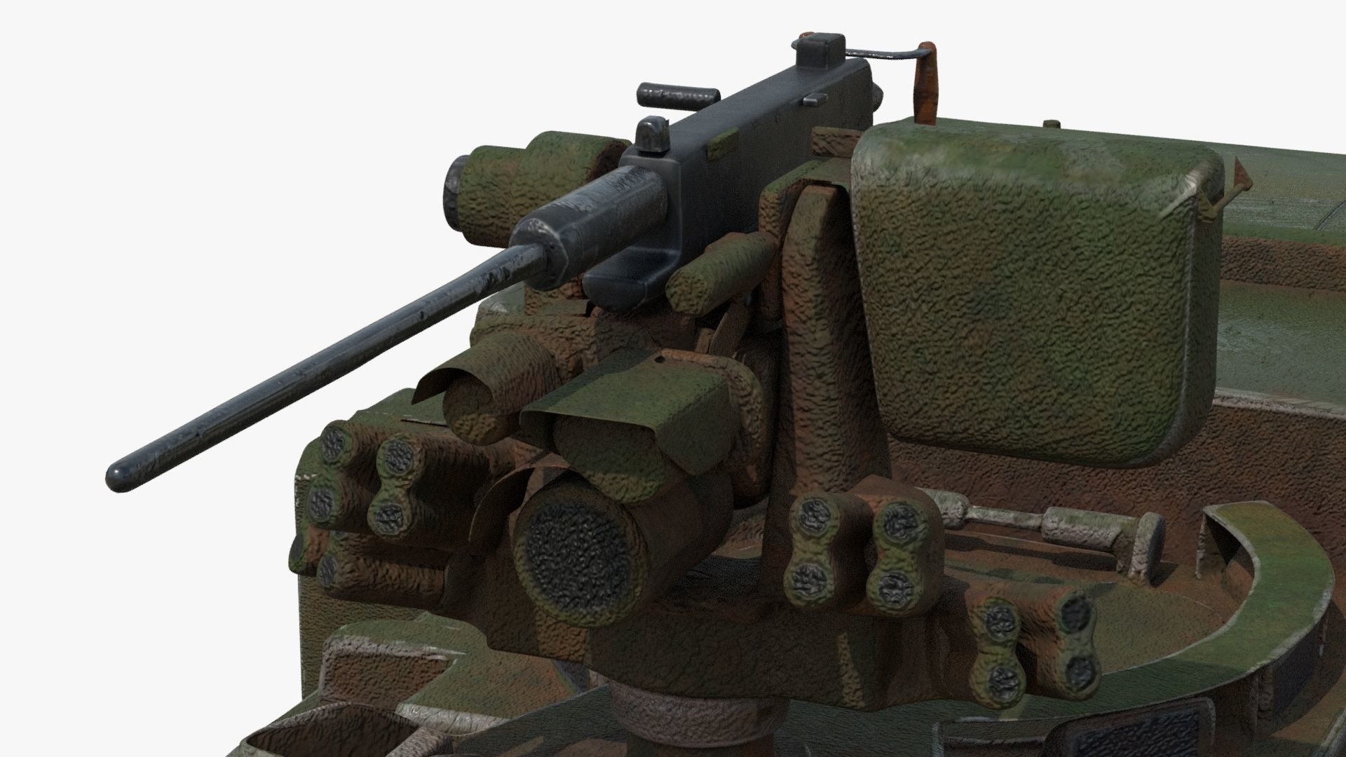 Armored Vehicle Low-poly 3D model_13