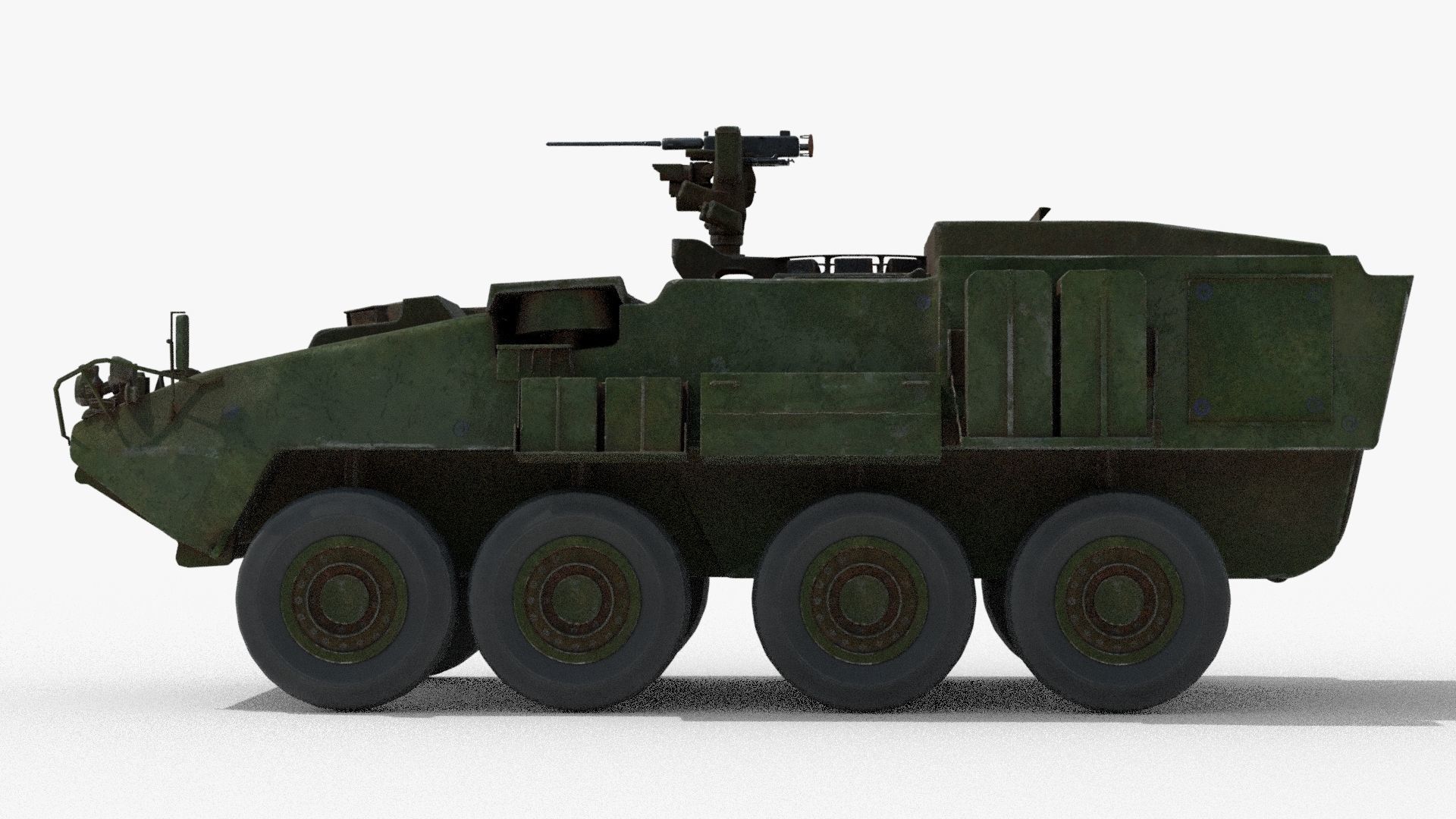 Armored Vehicle Low-poly 3D model_4