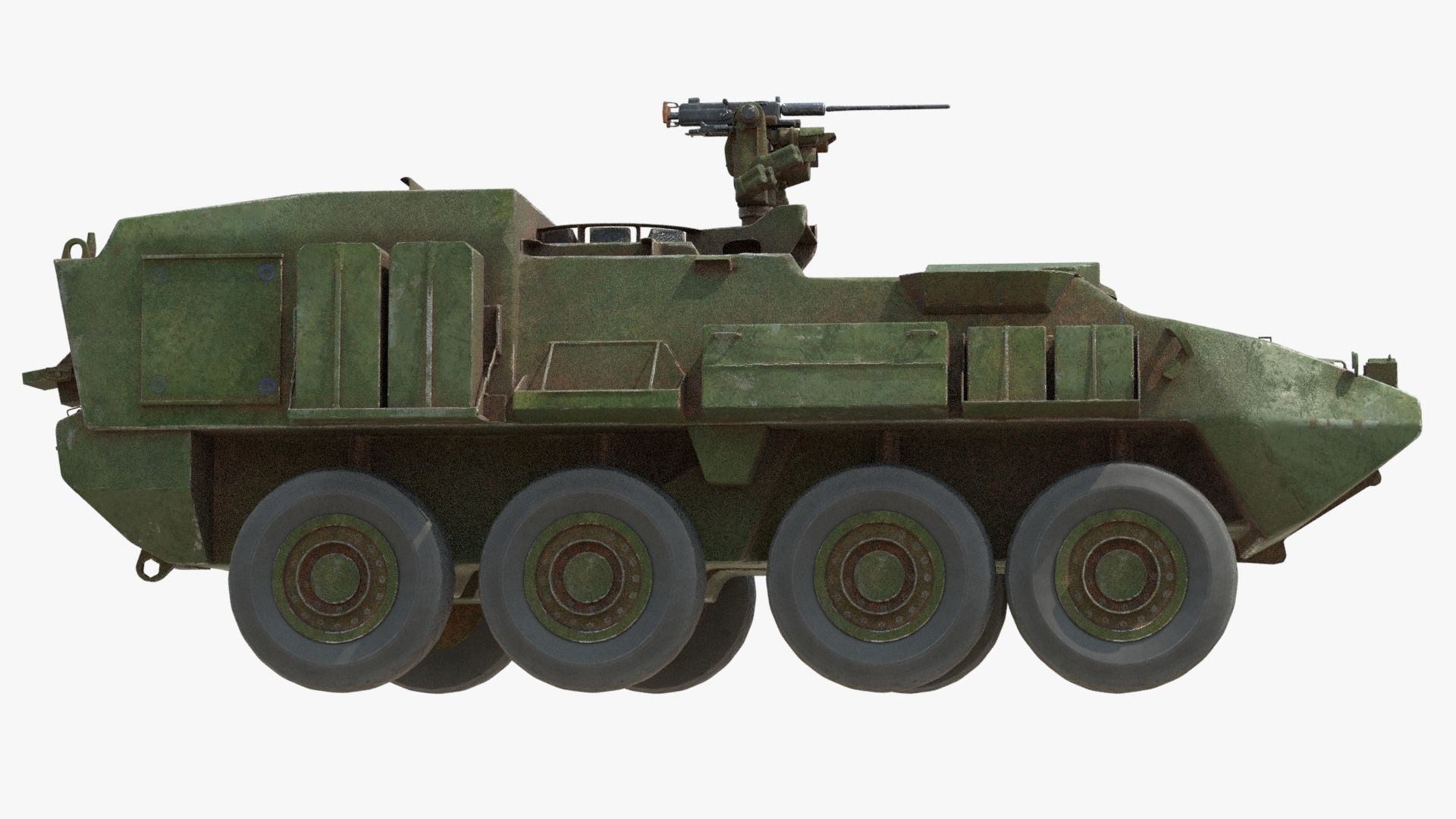 Armored Vehicle Low-poly 3D model_9
