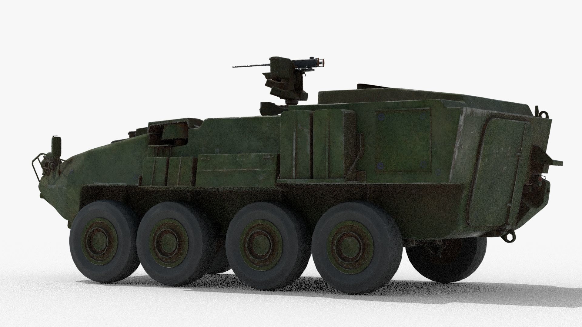Armored Vehicle Low-poly 3D model_5
