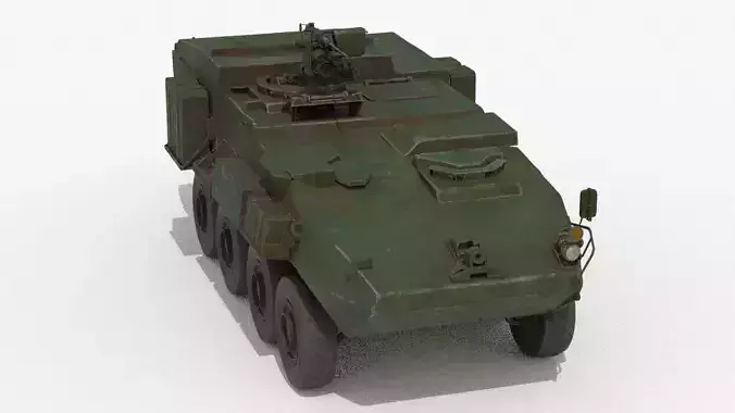 Armored Vehicle Low-poly 3D model