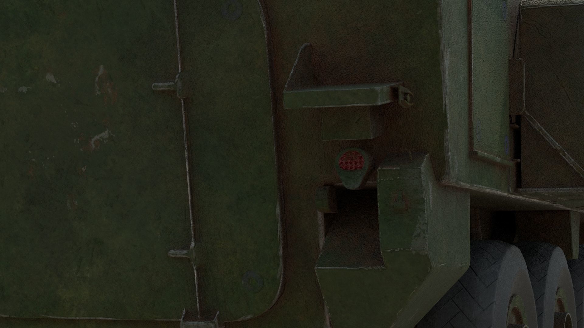 Armored Vehicle Low-poly 3D model_14