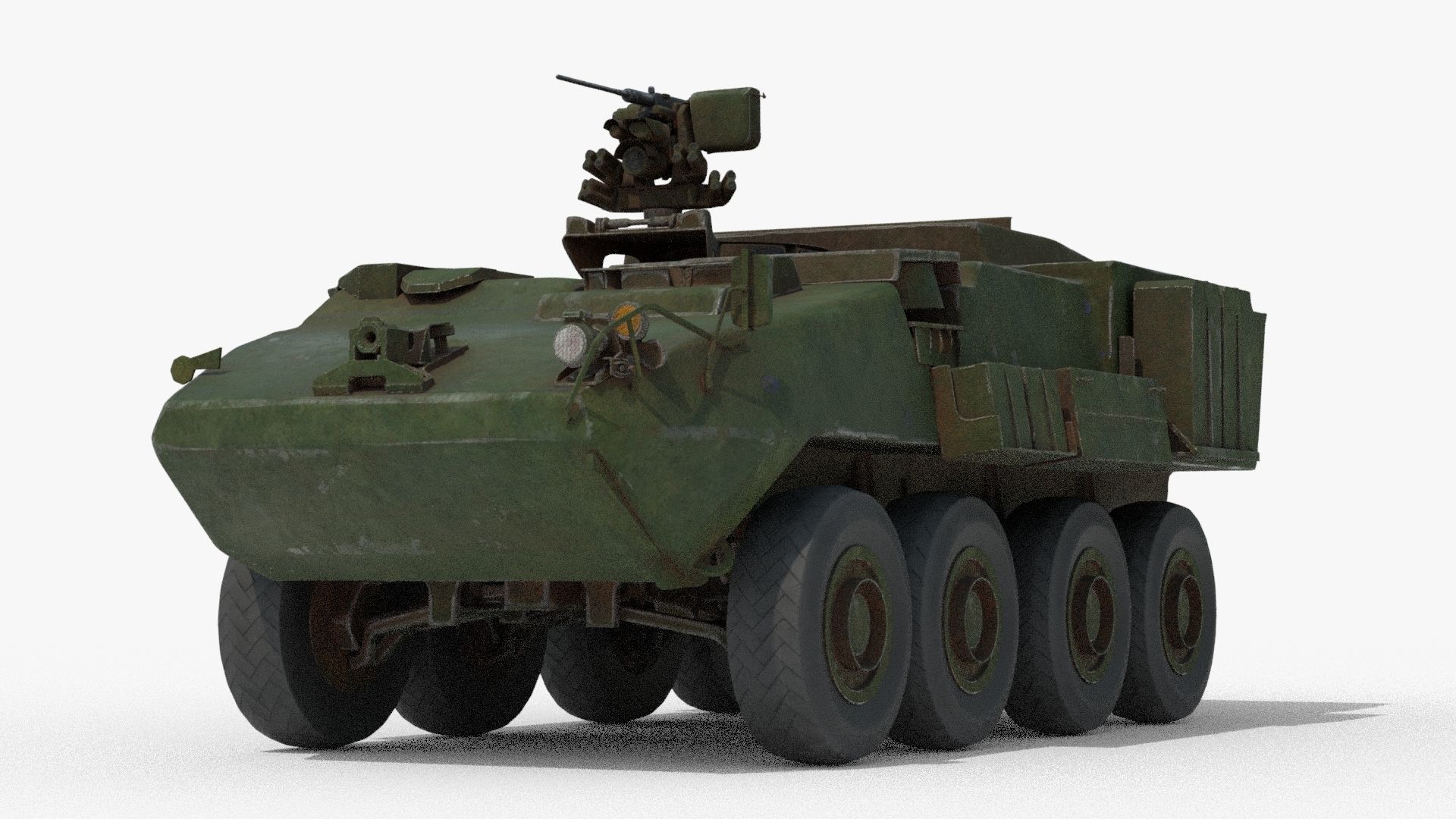 Armored Vehicle Low-poly 3D model_3