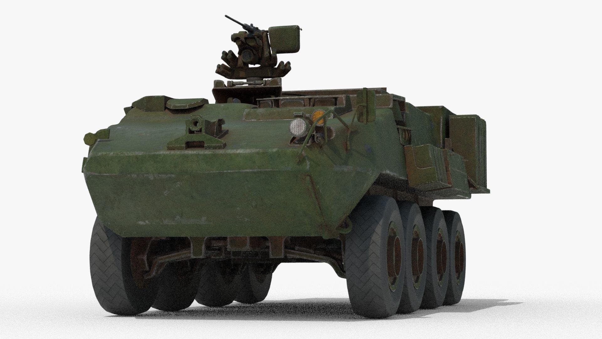 Armored Vehicle Low-poly 3D model_2